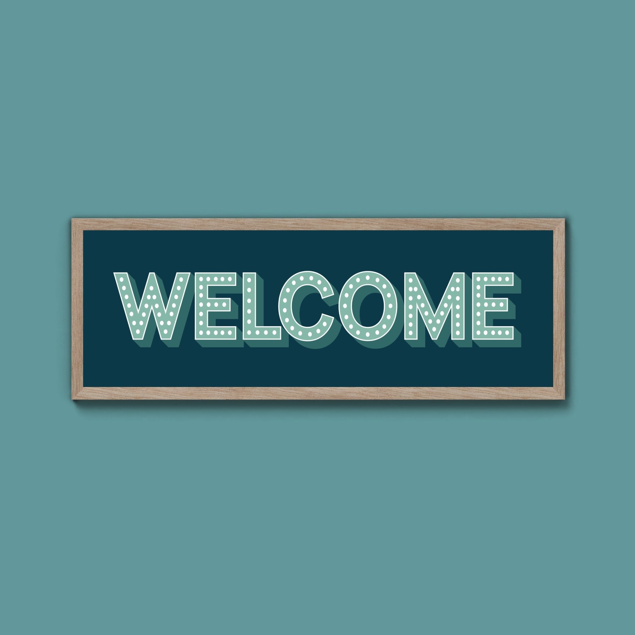 Welcome Framed Print (New Style) - Above The Door