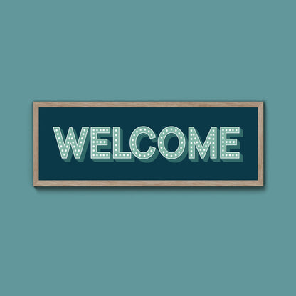 Welcome Framed Print (New Style) - Above The Door