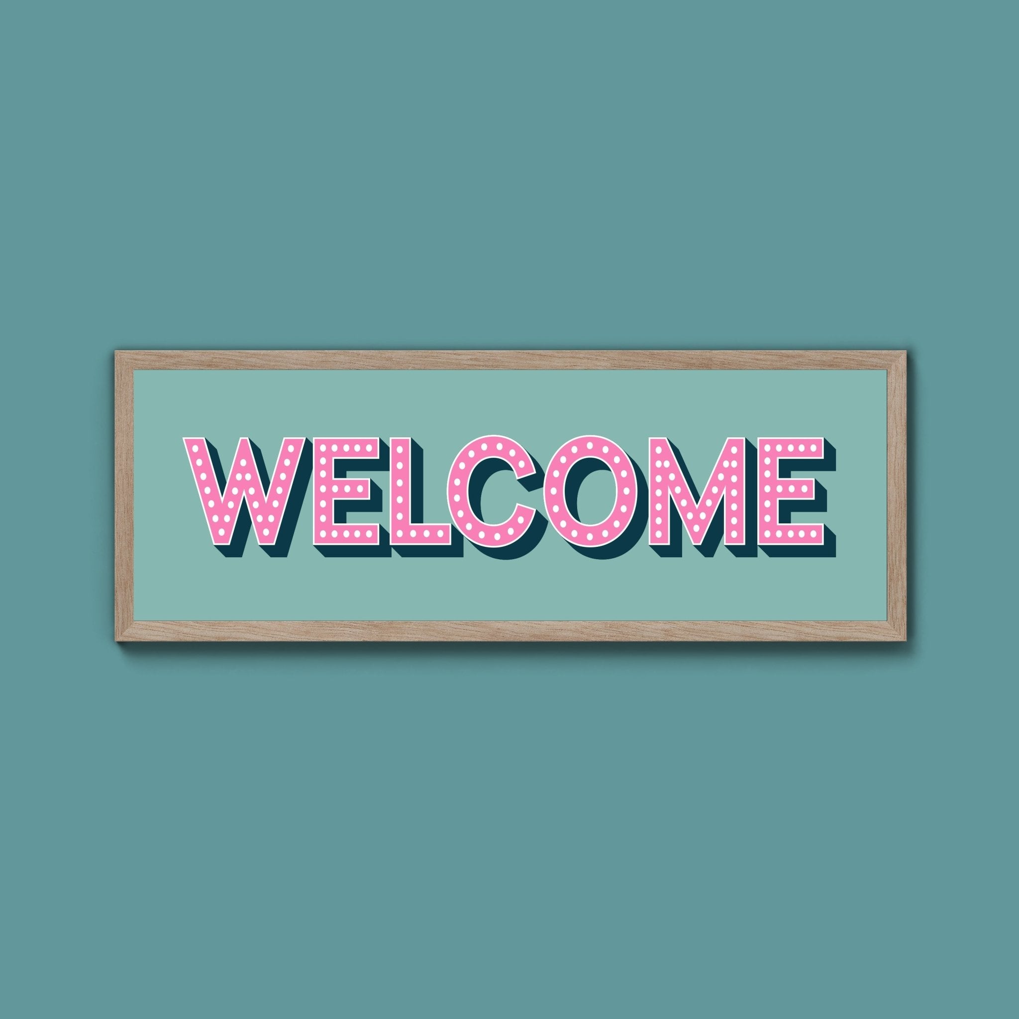 Welcome Framed Print (New Style) - Above The Door