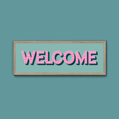 Welcome Framed Print (New Style) - Above The Door