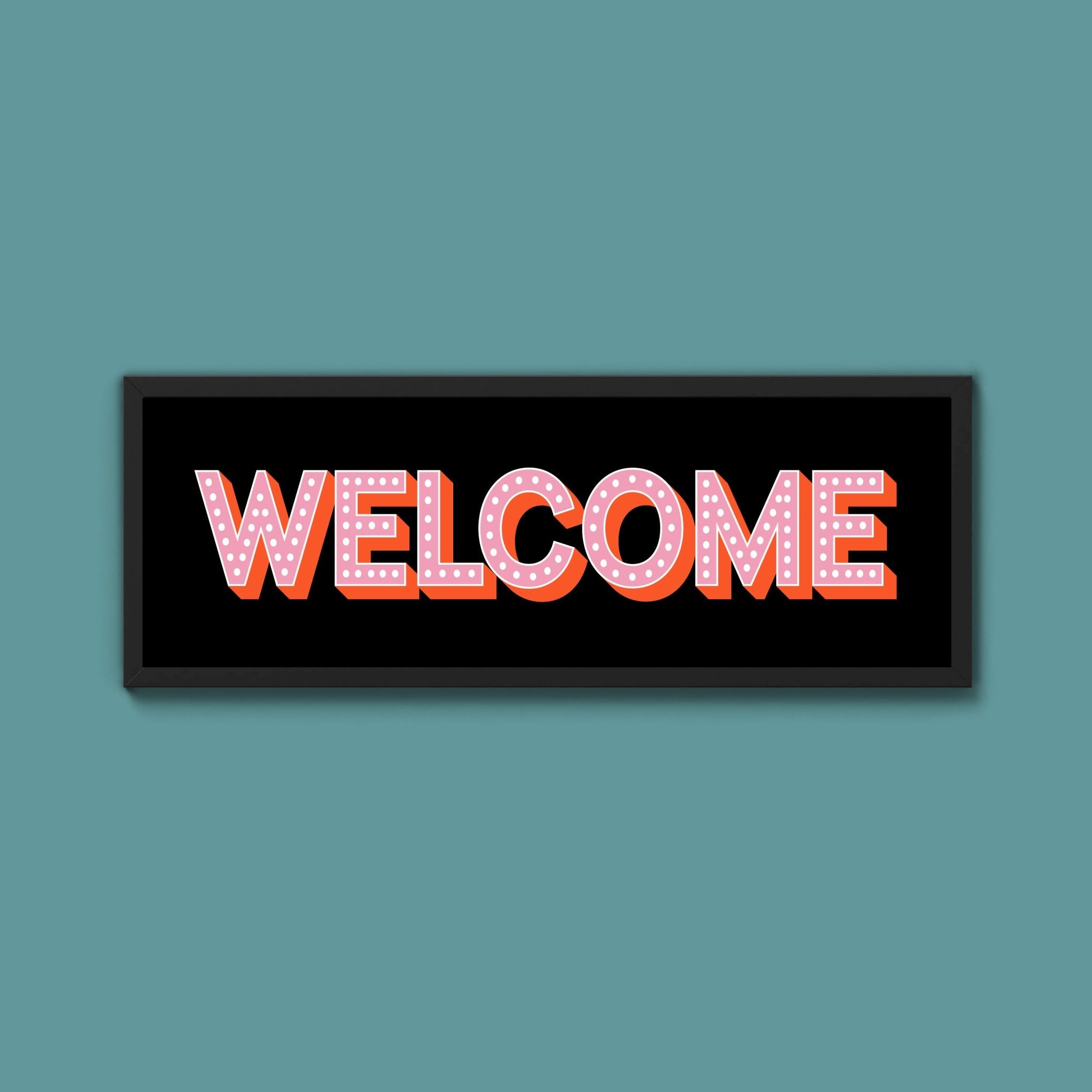Welcome Framed Print (New Style) - Above The Door