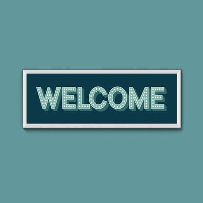Welcome Framed Print (New Style) - Above The Door