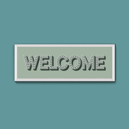Welcome Framed Print (New Style) - Above The Door