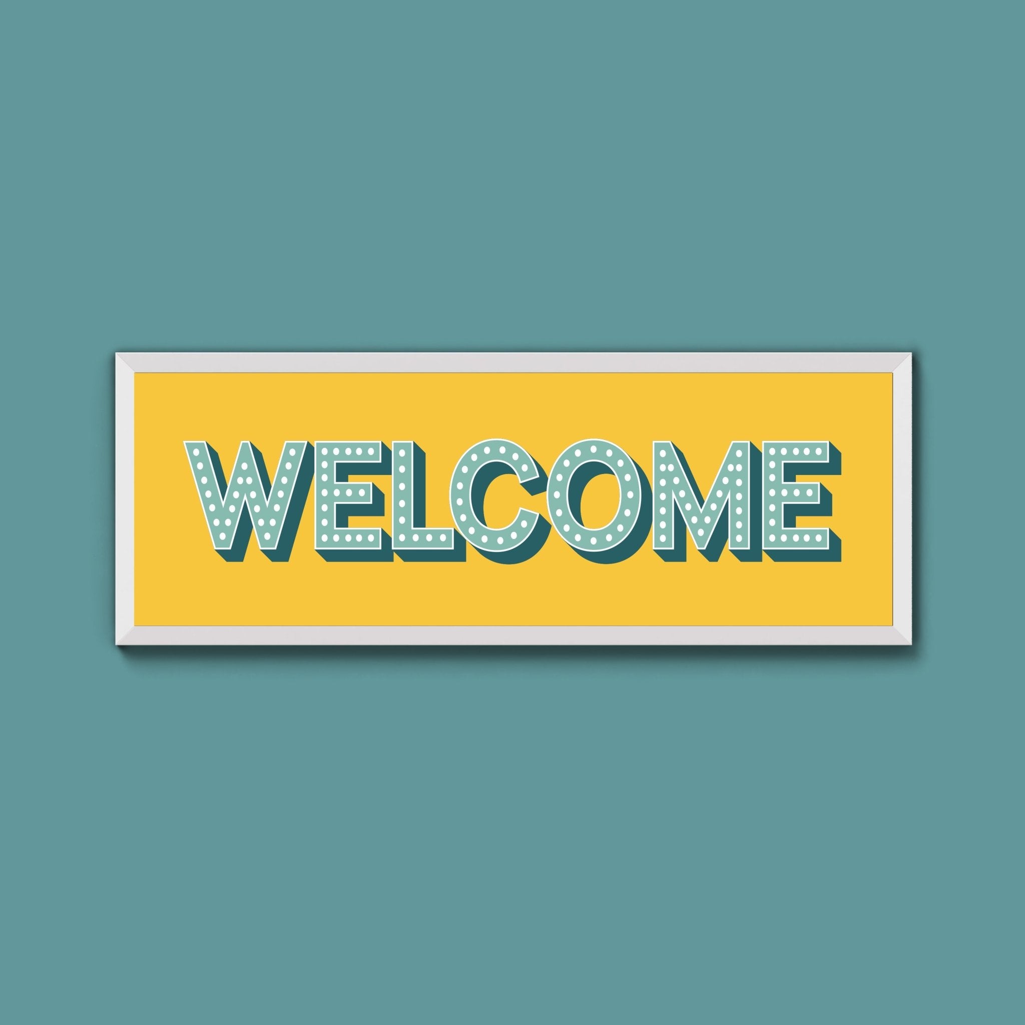 Welcome Framed Print (New Style) - Above The Door