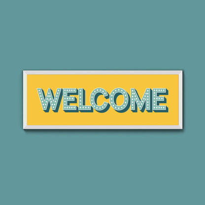 Welcome Framed Print (New Style) - Above The Door