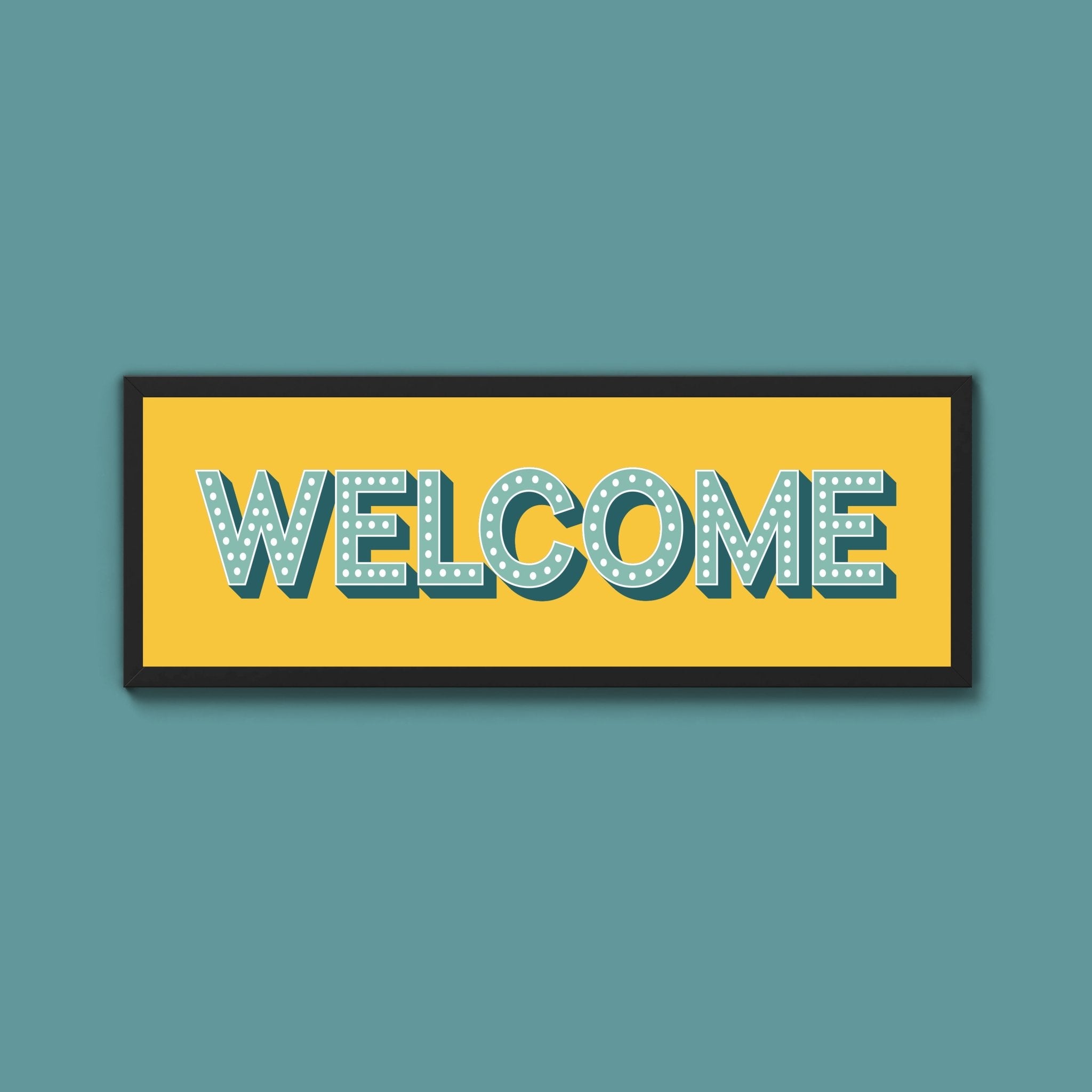 Welcome Framed Print (New Style) - Above The Door