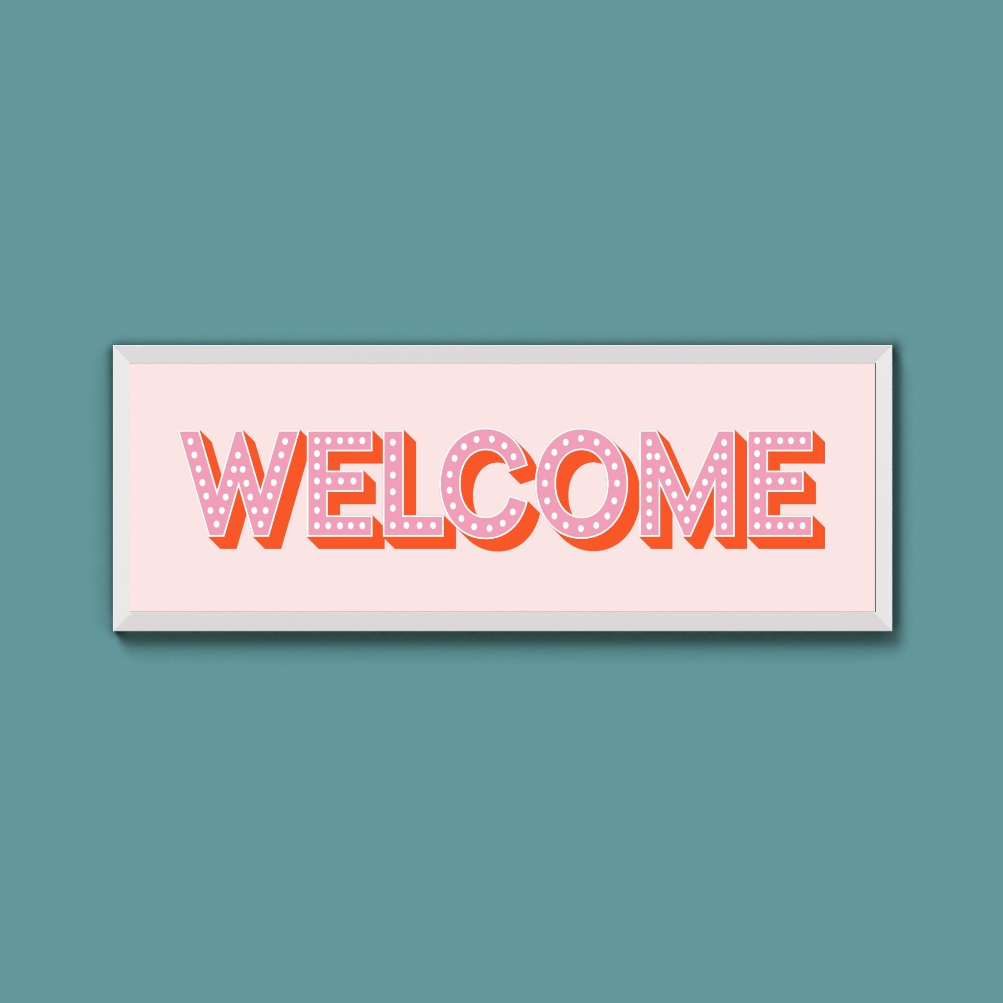 Welcome Framed Print (New Style) - Above The Door