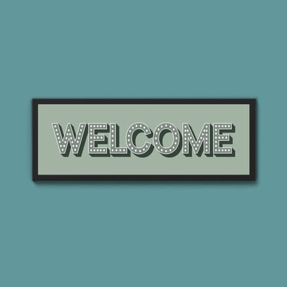 Welcome Framed Print (New Style) - Above The Door