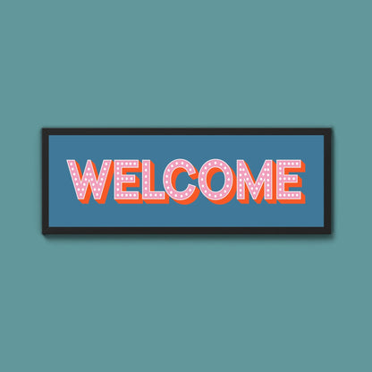 Welcome Framed Print (New Style) - Above The Door