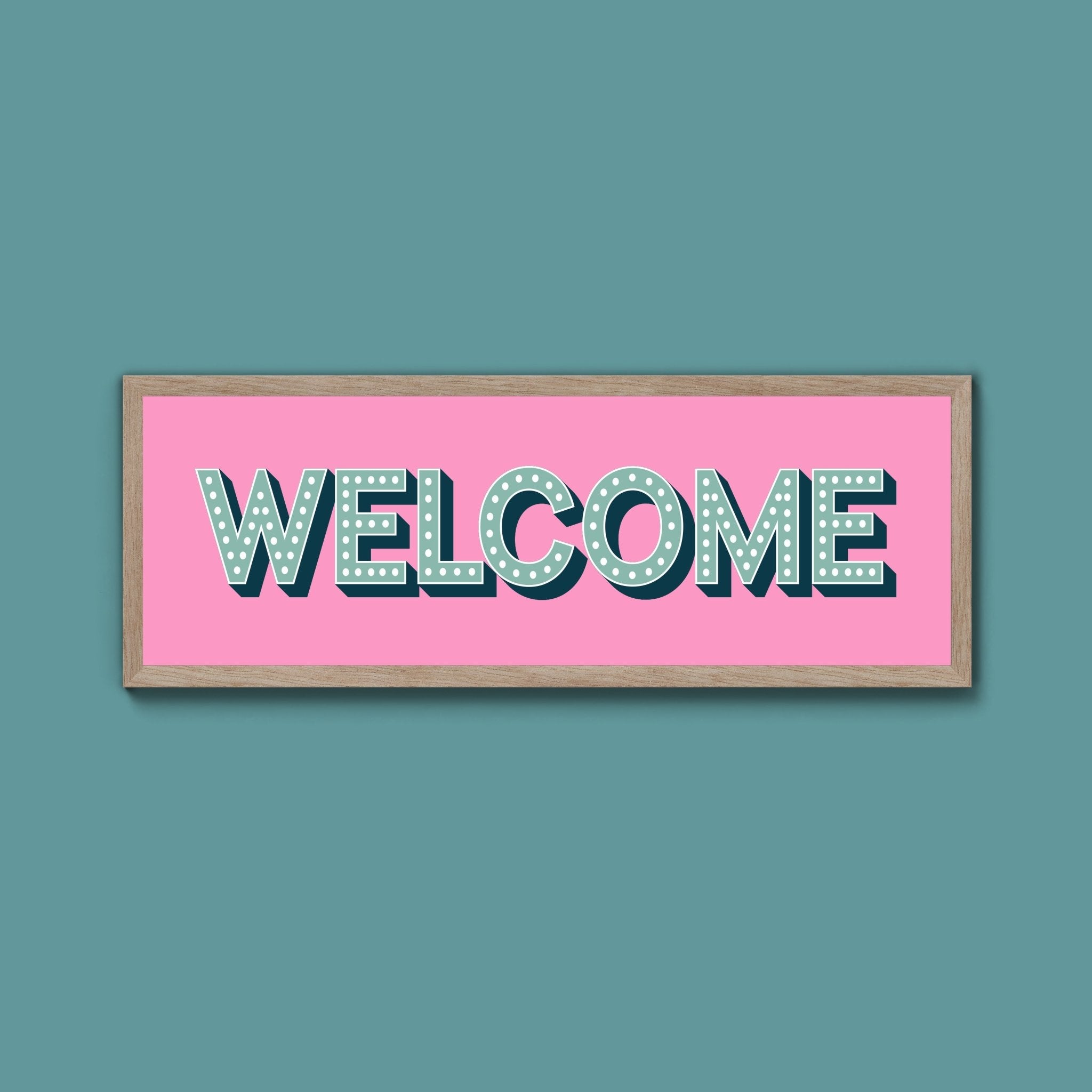 Welcome Framed Print (New Style) - Above The Door
