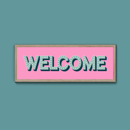 Welcome Framed Print (New Style) - Above The Door