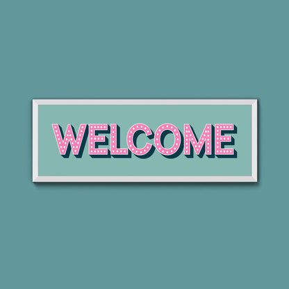 Welcome Framed Print (New Style) - Above The Door