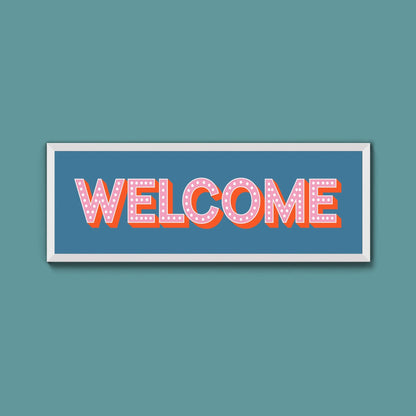 Welcome Framed Print (New Style) - Above The Door