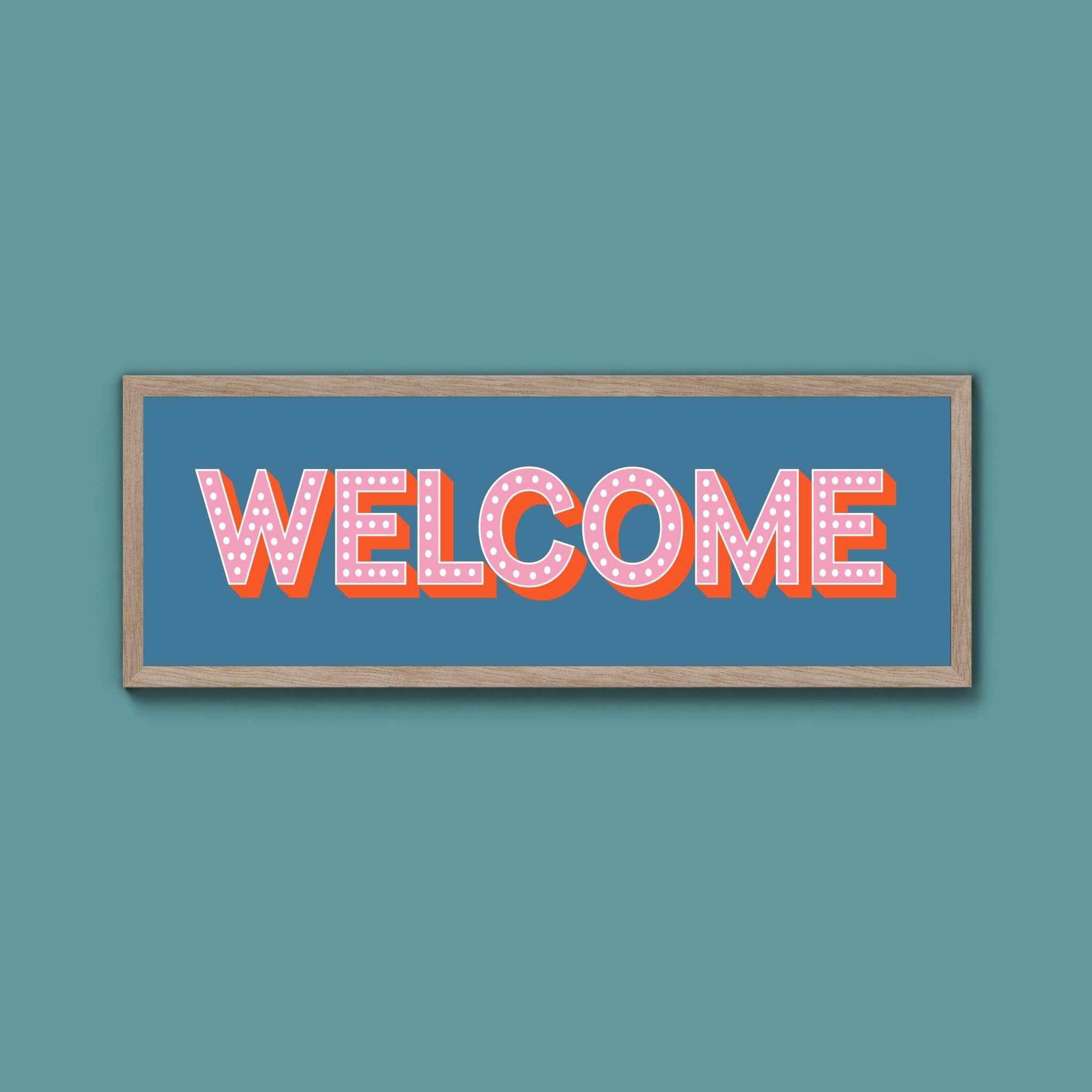 Welcome Framed Print (New Style) - Above The Door