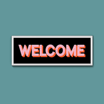 Welcome Framed Print (New Style) - Above The Door