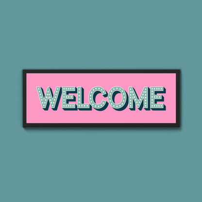 Welcome Framed Print (New Style) - Above The Door