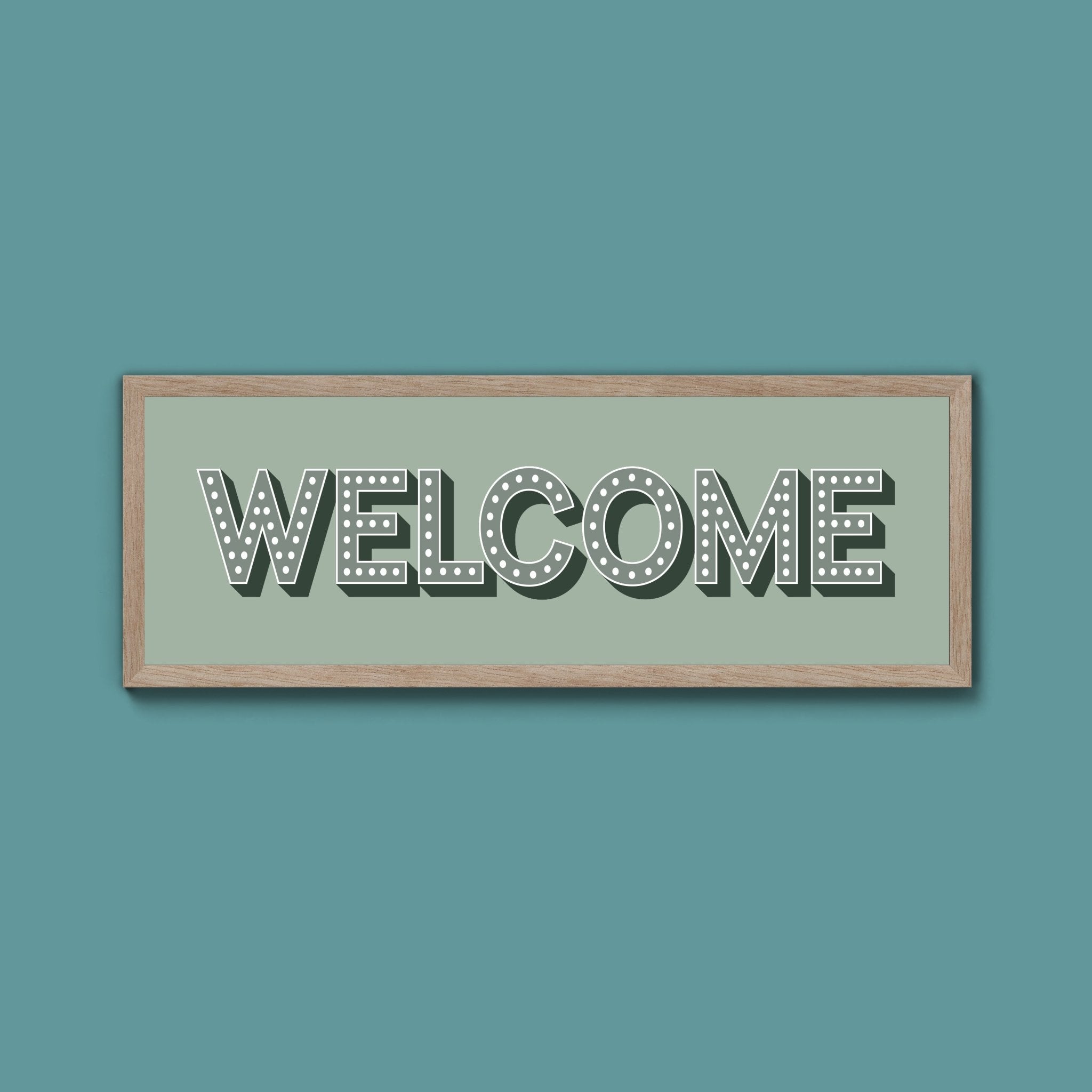 Welcome Framed Print (New Style) - Above The Door