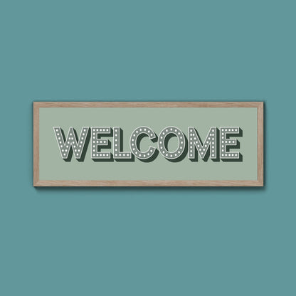 Welcome Framed Print (New Style) - Above The Door