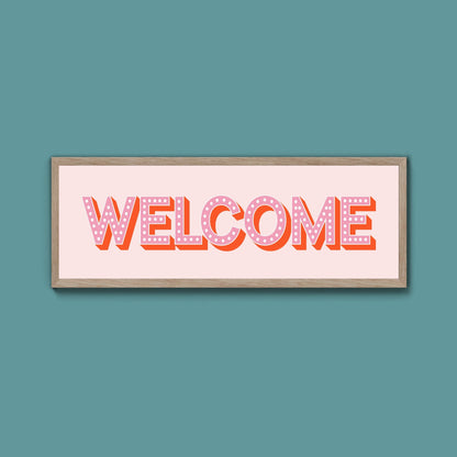 Welcome Framed Print (New Style) - Above The Door
