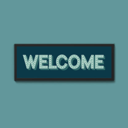 Welcome Framed Print (New Style) - Above The Door