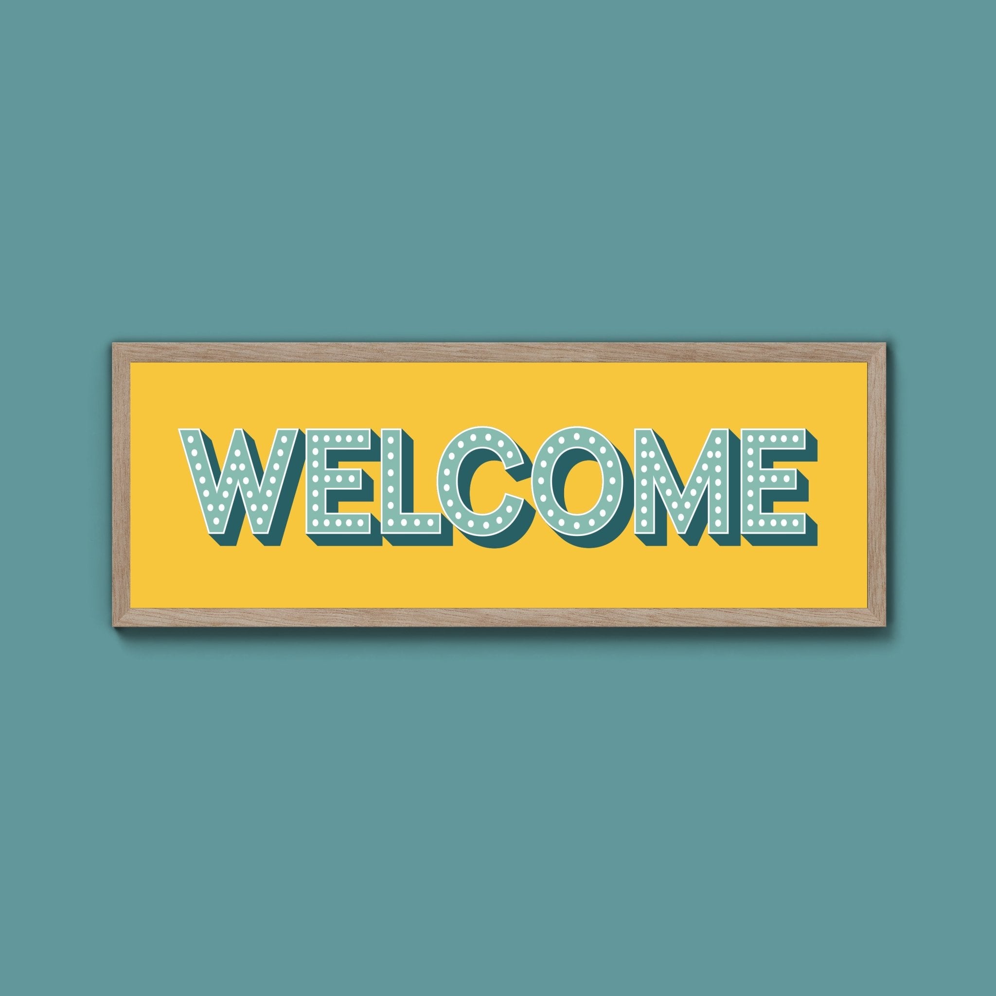 Welcome Framed Print (New Style) - Above The Door