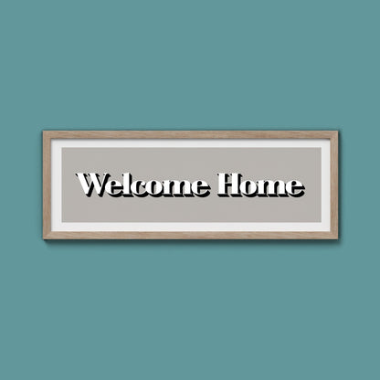Welcome Home Print - Above The Door