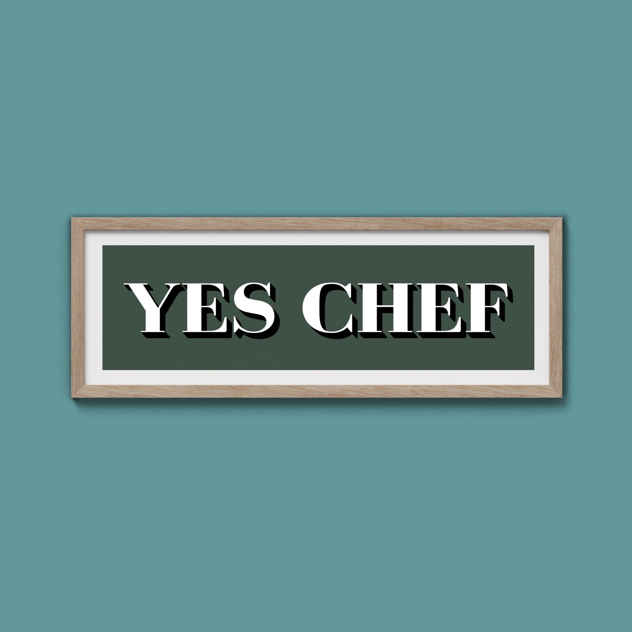 Yes Chef Framed Print - Above The Door