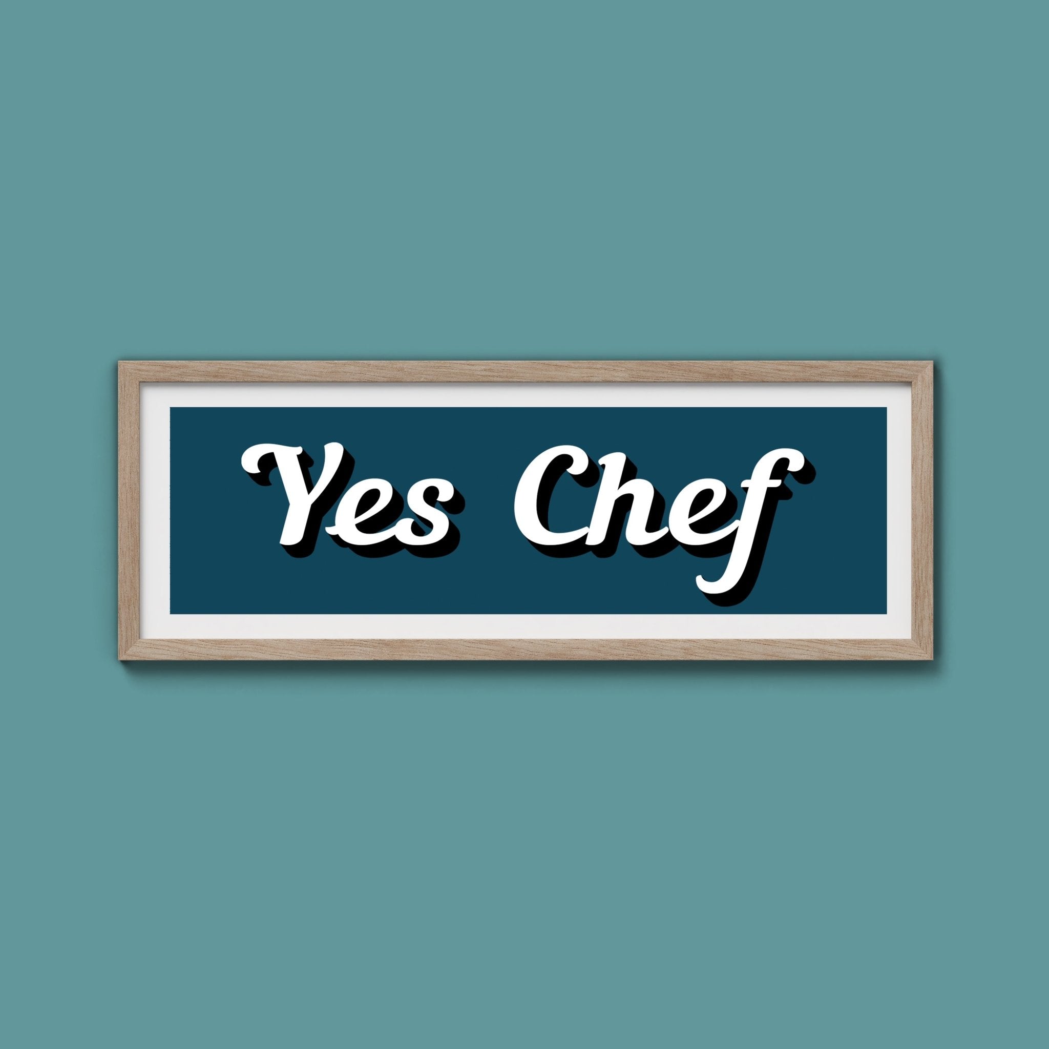 Yes Chef Framed Print - Above The Door